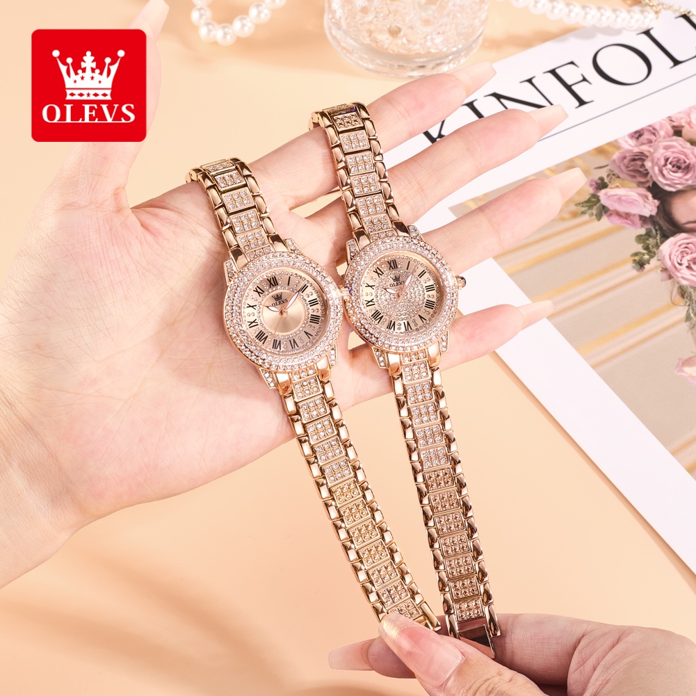 Women'S Fashion Quartz Watch - OLEVS Luxury Fashion ladies' watches Diamond