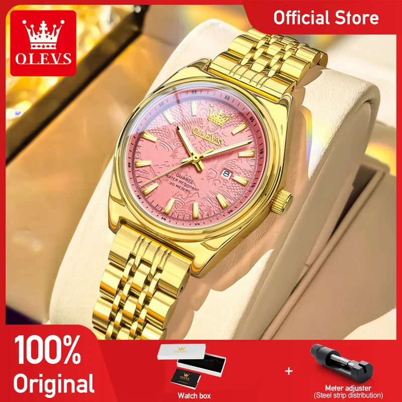Women'S Fashion Quartz Watch - OLEVS New 3703 Watches Woman Elegant