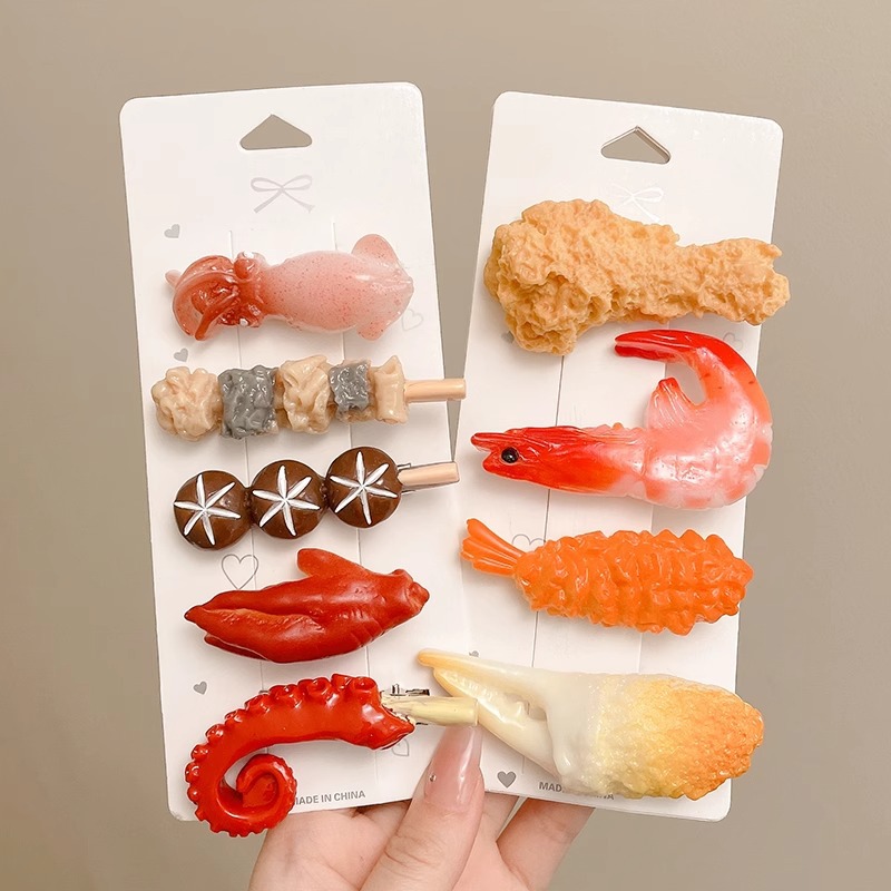 Women Fashion Fun - Simulated Food Hair Clip New Creative