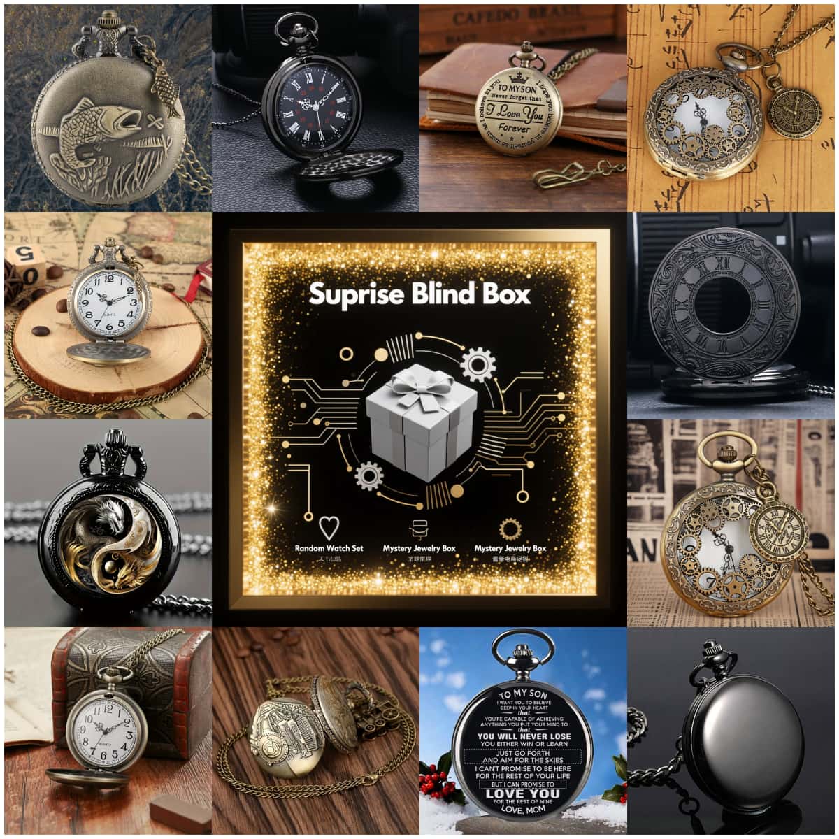 1PC Surprise Mystery Watch Bli - Women'S Fashion Quartz Watch 评论和价格