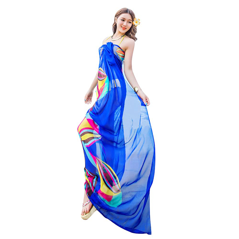 Pareo Scarf Women Beach Sarong - Printed Wrap Skirt 评论和价格