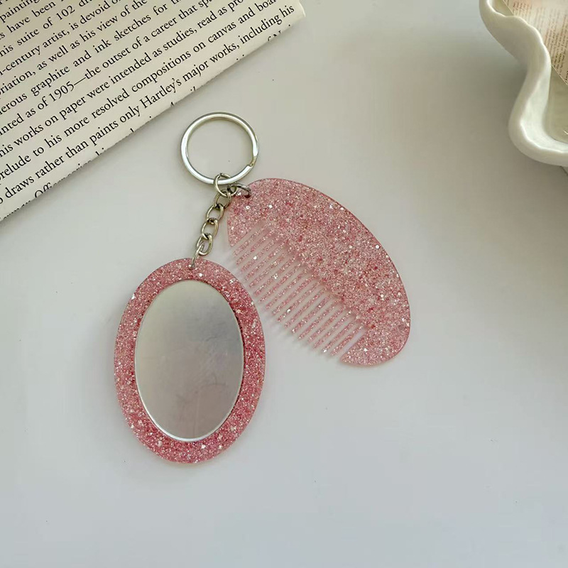Oval Comb Mirror Keychain Pend - Women'S Ysl Fashion 评论和价格