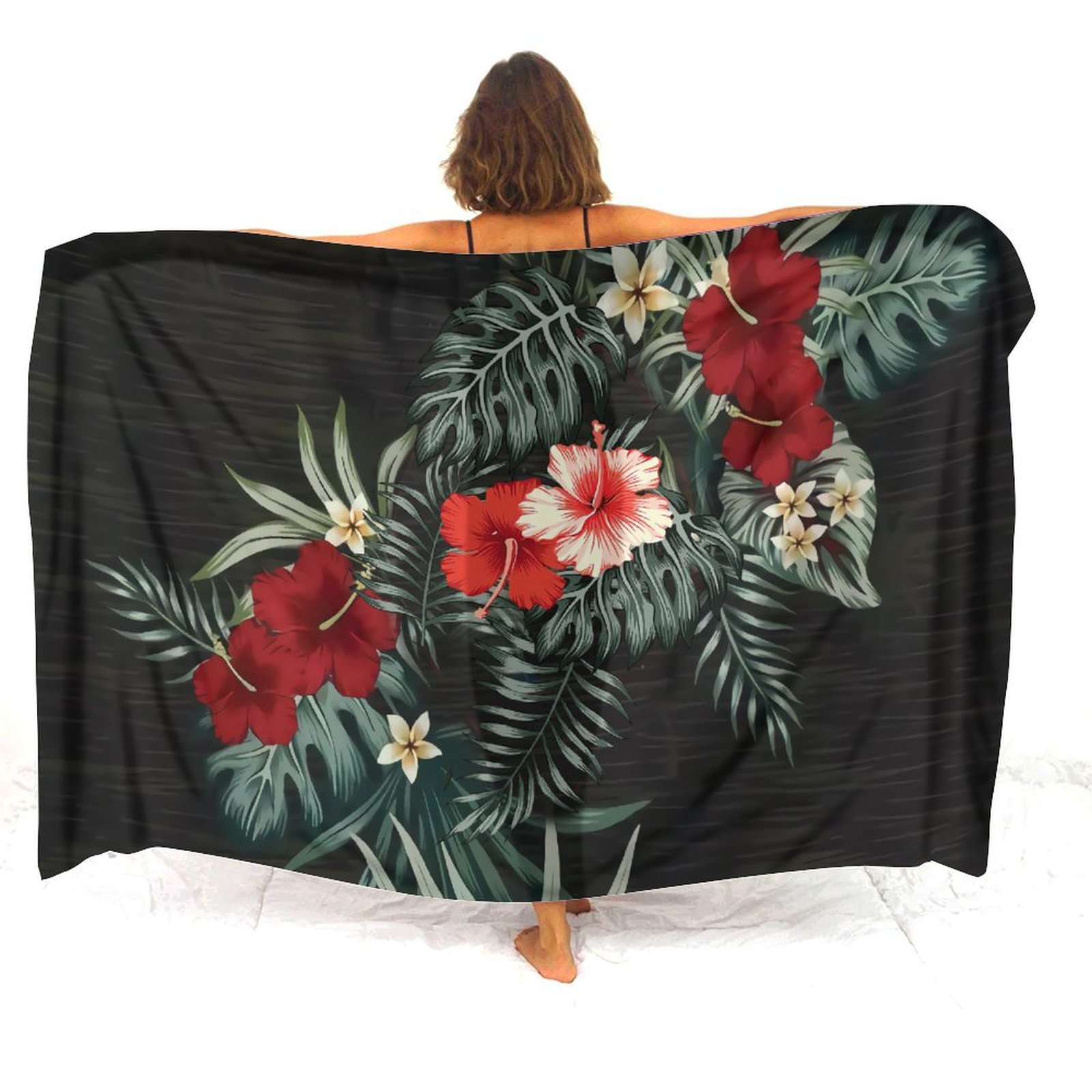 Hawaiian Resort Beach Apron Po - Printed Wrap Skirt 评论和价格