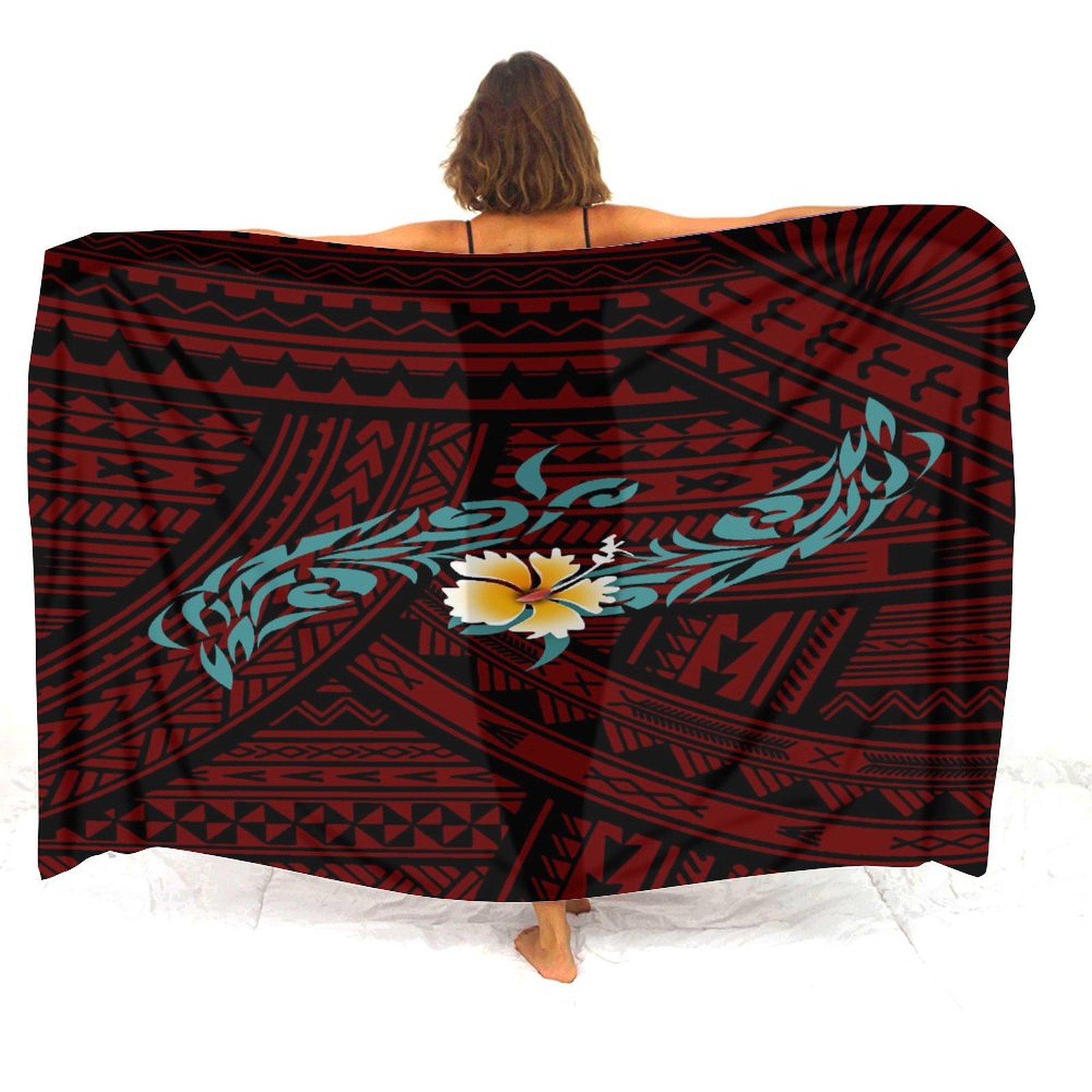 Hawaiian Resort Beach Apron Po - Printed Wrap Skirt 评论和价格