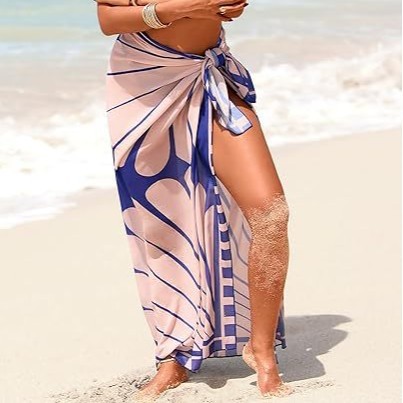 Pareo Dress Printed Beach Wome - Printed Wrap Skirt 评论和价格