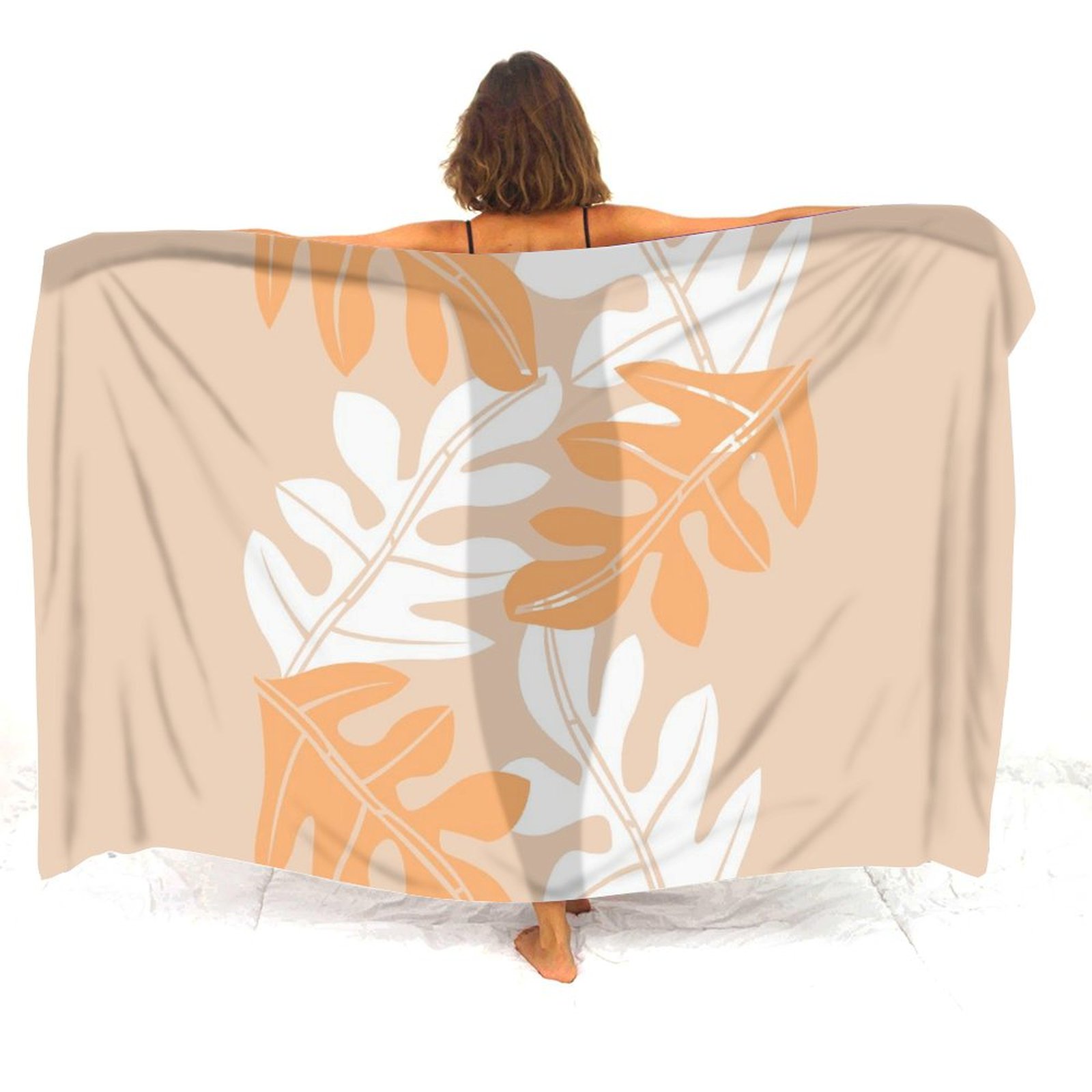 Customizable Polynesian Floral - Printed Wrap Skirt 评论和价格