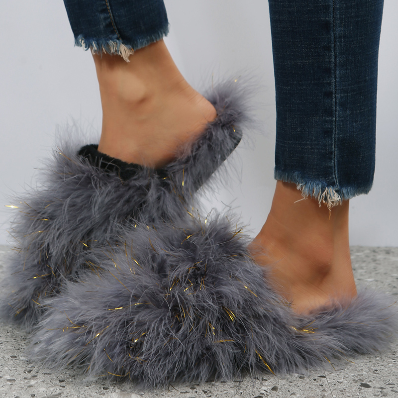 Women Luxury Fur Slippers 2025 - Women'S Fashion For 2025 评论和价格