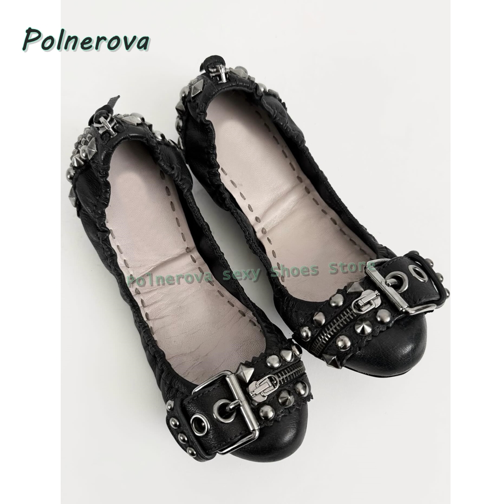 Rivet Belt Buckle Mary Jane Sh - Women'S Fashion Spring Summer 2026 评论和价格