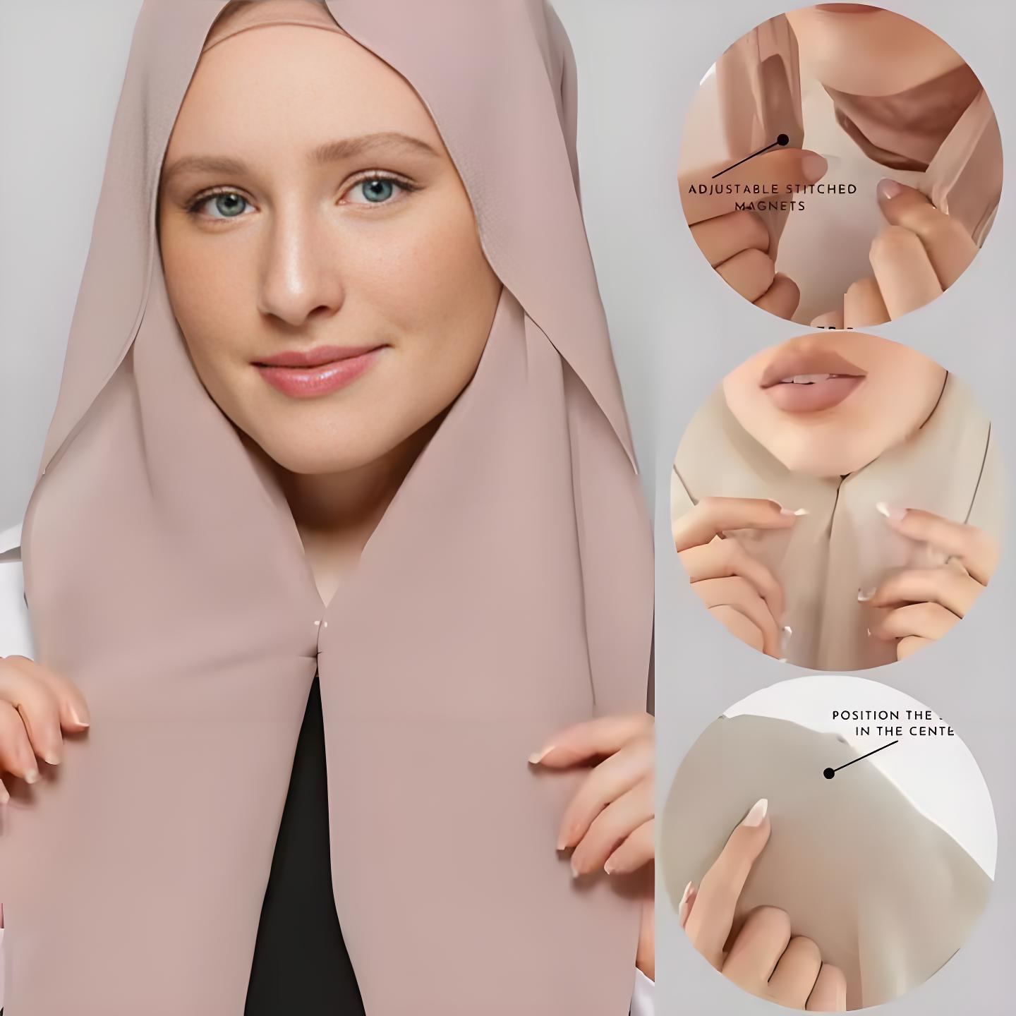 New Lazy Chiffon Hijab with Ma - Women Fashion Malaysia 评论和价格