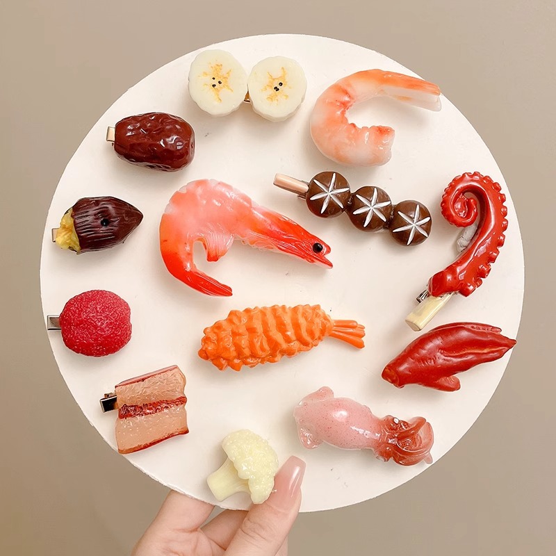 Simulated Food Hair Clip New C - Women Fashion Fun 评论和价格